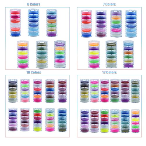 TGANNYOCR 36 Colors Pigment Powder for Nails Fluorescent Nail Powder Colorful Pearlescent for Nail Art Crafts and Body Decoration