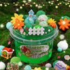 Garden Green Slime Kit for Girls & Boys Ages 8-12, Slime Bucket with Slime Clay, 10 Packs of Add-ins, Slime Party Favors for Kids, Sensory Toys Birthday Easter Hallowmas Christmas Girls & Boys Gifts