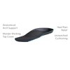 Orthofeet Dress Arch Support Insoles for Women Pumps High Heels Biosole-Gel Dress, Size 5