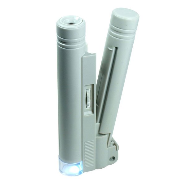 YANGHX 100x Zoom Handheld Lighted Microscope Jewelers Magnifier Loupe # Mg10085
