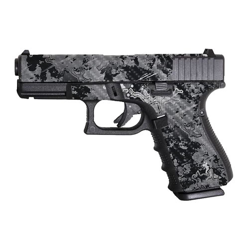 Carbon Fiber Skin Compatible with Glock 19 Gen 4 - Viper Urban | Protective, Durable Textured Carbon Fiber Finish | Easy to Apply | Made in The USA