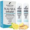 White Ink Nausea Relief Essential Oil Inhaler | 100% Natural | Travel | Motion or Morning Sickness | Pregnancy | Upset Stomach | Queasiness | Chemotherapy