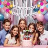 Lingdeer Birthday Party Decorations, Beaded Bracelets Shaped Happy Birthday Banner, Birthday Girl Glitter Cake Topper & Bracelets, Party Favors for Girls Women, Birthday Signs Accessories Gifts
