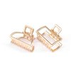 Brinie Hair Claw Gold Hair Clips Mini Non Slip Claw Clips Hair Accessories Daily Party Gift for Women and Girls (2 PCS)