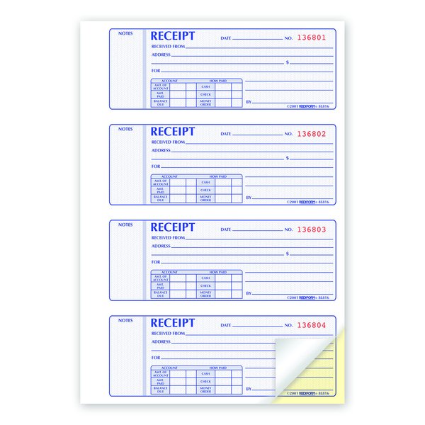 Rediform Receipt Books (RED8L816)