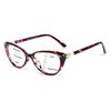 OCCI CHIARI Progressive Multifocus Women Cateye Reading Glasses Anti Blue Light Reader Spring Hinges (W+Red, 3.00)
