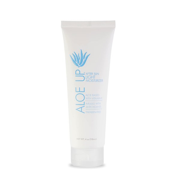 ALOE UP After Sun Light Moisturizer - Sunscreen Face & Body Moisturizer Rich in Aloe Vera Gel, Coconut Oil, & Vitamin E - After Sun Care Travel Size Sunscreen Lotion, Beach Travel Sunscreen - 4 Oz