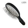 Hand Made Long Pin Oval Hair Brush - No Pulling, Detangles, Stimulates Scalp, No Split Ends, Thick to Normal Hair