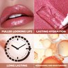 FOCALLURE Glitter Lip Gloss,High Shine Shimmer Lipstick,Long Lasting Plumping Lipgloss,Hydrating,Moisturizing,Non-Sticky and Lightweight Formula for Lip Color,Serendipity Berry