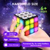 SUPER JOY Electronic Handheld Game - 7 Funny Brain & Memory Game Cube, Cool Toy Sensory Games for Boys & Girls - Christmas/Birthday Gifts for 6-12+ Years Old Children