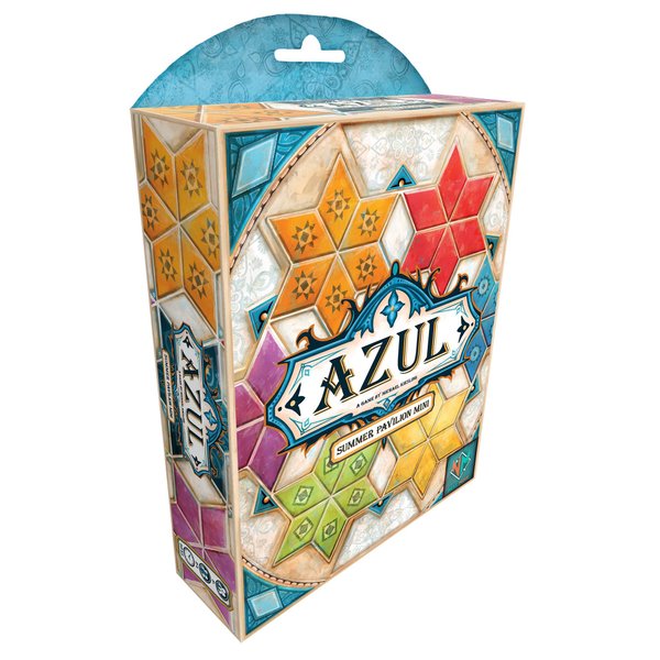 Azul Summer Pavilion Mini Board Game - Portable Travel Edition! Tile-Placement Strategy Game, Fun Family Game for Kids & Adults, Ages 8+, 2-4 Players, 30-45 Min Playtime, Made by Plan B Games