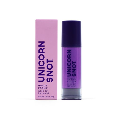 Unicorn Snot Hocus Pocus Temporary Hair Color: Washable & Easy to Remove Hair Paint for all Hair Types - for Anime Cosplay, Festival Rave Party - Cruelty-free & Vegan, 1.06oz (Zap/Bright Purple)