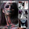 CAHIUYOA White Face Body Paint Makeup,Professional Halloween Stage Cosplay Clown Sfx Makeup,Special Effects Makeup Body Paints for Adults And Kids