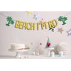 Beach I'm 60 Banner, Happy 60th Birthday Decorations, Straight Outta 1963, Beach Pool Party Decorations, Summer Tropical Beach Sixty Years Old Birthday Party Supplies Gold Green