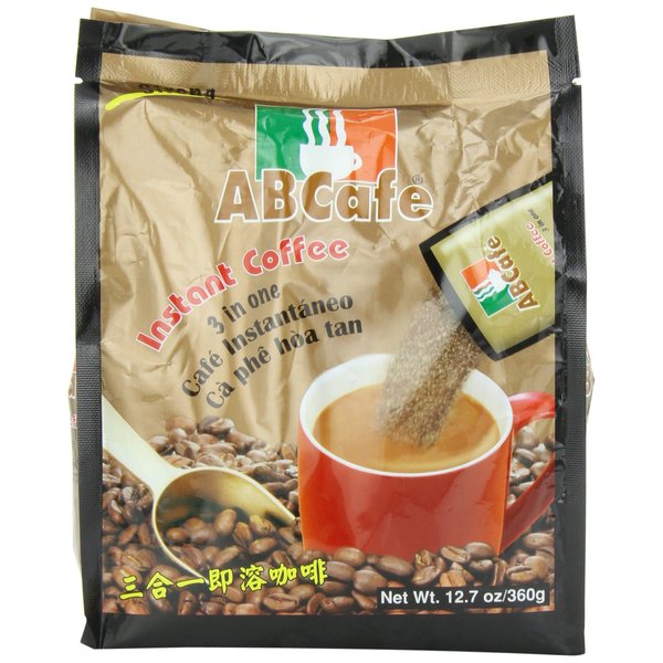 ABCafe 3 in 1 Instant Coffee, Strong, 20-Count