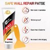 Drywall Patch Repair Kit with Scraper, Wall Spackle Repair Paste, Wall Mending Agent Quick and Easy Solution to Fill The Holes for Home Wall, Plaster Dent Repair and Wood Scratch Repair