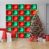 Square Balloons, Red and Green Square Foil Balloons Wall Backdrop, 19 Inch Foil Square Balloon Tunnel Arch Kit for Christmas Party Decorations, Birthday Balloons Party Decorations
