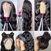 13x6 HD Lace Front Wigs Human Hair Pre Plucked 200% Density Wear and Go Glueless Lace Frontal Wigs Human Hair Body Wave Lace Front Wigs for Black Women Natural Hairline with Baby Hair 24 Inch