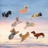 ZHOUMEIWENSP 1pcs Cute Pet dog Hairpin for Women Dog Hair Clip Animal Hair Clip (Dachshund)