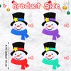 Yuxung 24 Sets Christmas Craft Kits DIY Christmas Snowman Necklace Crafts Kit Xmas Foam Crafts Christmas Holiday Gifts Party Favor Craft Activities