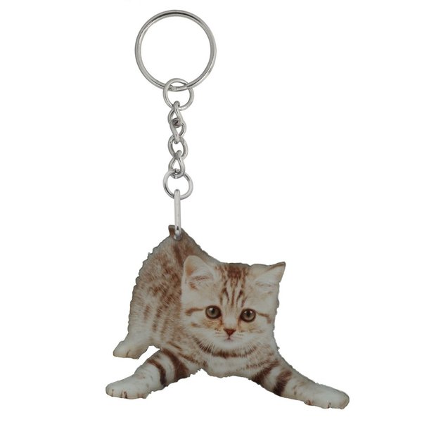 Got Yo Gifts Chole Kitten Mirrored Acrylic Keychain