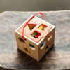 Fat Brain Toys Take-Along Shape Sorter - Wooden Montessori Learning Toy, 12 mos+