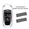 Powlamks Tesla Model Y Under Seat Air Outlet Vent Cover, Backseat Air Flow Vent Grille Protector for Model Y 2020 2021 2022 Accessories (Set of 2)