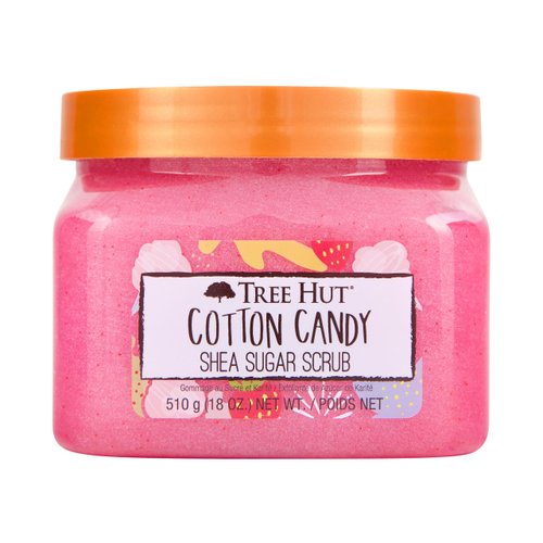 Tree Hut Cotton Candy Shea Sugar Exfoliating & Hydrating Body Scrub, 18 oz