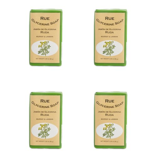 Murray & Lanman Rue Glycerine Soap Bar 3.35 Oz (Pack of 4)
