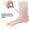 Gel Heel Protectors, Breathable Hole Design Heel Cups Sleeve Socks Silicone Heel Cushion, Great for Relieve Heel Pain, Heal Dry, Cracked Heel, Heel spur, Sore Heel, Plantar Fasciitis Treatment (Pink)