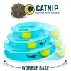 Our Pets Wobble Triple Chase Ball Track Interactive Cat Toy for Indoor Cats with Catnip (Cat Toys, Kitten Toys for Hunting and Chasing w/Rattling, Rolling Balls) Also Fun for Multiple Cats