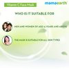 MAMAEARTH Vitamin C Face Mask With Vitamin C & Kaolin Clay for Skin Illumination - 100 g