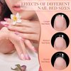 krofaue 3 Styles Short Nail Tips Kit - 720PCS Gel X Nail Tips Half Matte Coffin Nails Almond Nails Square Fake Nails Full Cover Press on Nails Extension for Soft Gel Nail Tips Set Art DIY Home - Gifts