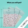 CESTSIREN 3 Sheets Cherry Nail Art Stickers 5D Rhinestone Nail Decals for Nail Art Design Summer Nail Accessories for Women Nail Art Supplies