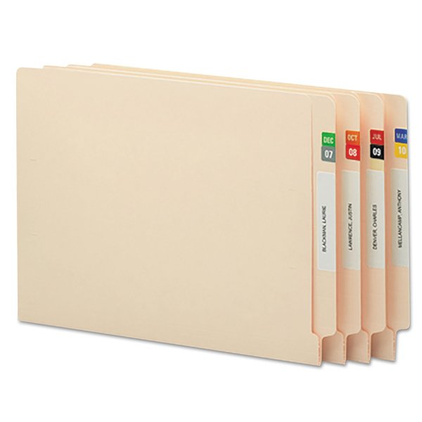 Smead 67450 Monthly End Tab File Folder Labels Assorted Colors 250 per Month 3000/Box