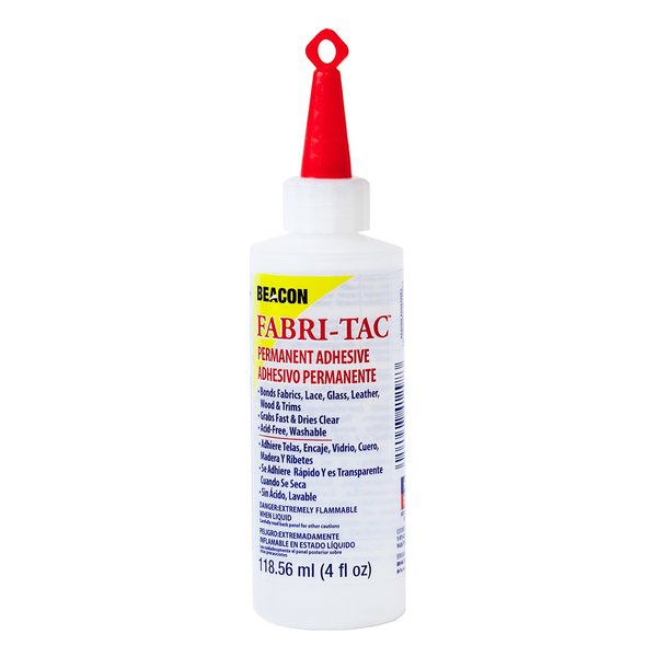 Beacon Fabri-Tac Permanent Adhesive, 4-Ounce (FT4D),1123-34