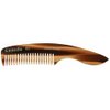 Giorgio G85 Travel Size Mustache and Beard Comb for Men - Small Fine Tooth Pocket Comb for Everyday Hair Care - Sawcut and Hand Polished Pocket Comb and Styling Comb - Handmade Tortoiseshell Comb