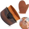 Dexspoeny Sunscreen Applicator for Kids and Self Tanning Mitt Applicator,Sunscreen Applicator and Self Tanning Glove,Tanning Mitt and Brush,Sunscreen Brush Applicator for Face and Hands,Legs(2 Brown)