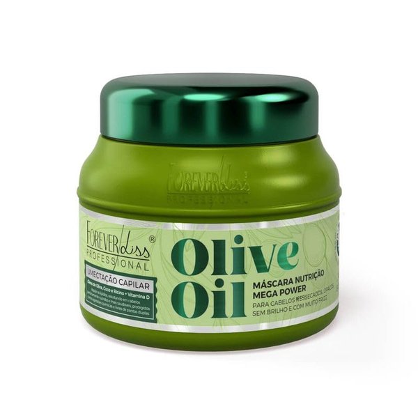 Forever Liss - Linha Olive Oil - Mascara de Umectacao 250 Gr - (Olive Oil Collection - Moisturizing Mask Net 8.82 Oz)