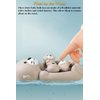 NEXTAKE Otter Bath Toy Set, Child-Mother Otter Playset Tub Toy, 1 Mother Otter and 3 Baby Otters Water Toy Bathtub Otter Toy Set Otters Family Floating Toy for Babies