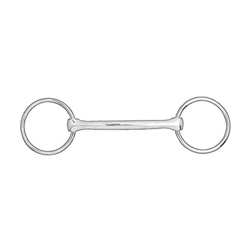 HORZE Mullen Mouth Loose Ring Snaffle Bit - 4 1/2