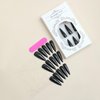 QQPPOLIU Solid Color Press on Nails (Black) Stilitto Long Glossy 24PCS Gift for Women and Girl from QQPPOLIU