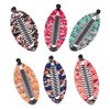 6 PCS Bohemia Style Wrapped Cloth Banana Hair Clips Rounded Edges Hair Comb Claws Hair Comb Fish Shape Grips Clamp Hair Accessories for Women (Small-3.74 Inch)