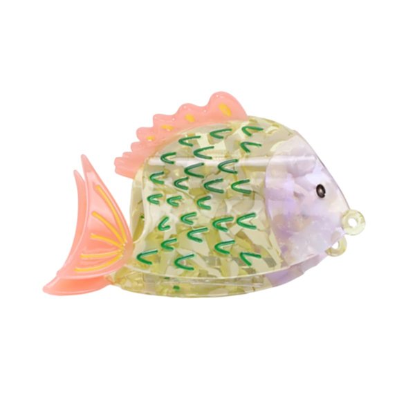 Cute Bubble Fish Hair Clip,Acetate Claw Clips,Hair Clips for Women,Green