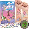 EMOME Temporary Tattoos for Kid, Kids Tattoo Stickers for Birthday Party Supplies Decorations, Glitter Luminous Temporary Kids Tattoos (Mermaid)