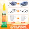 3g X 12 Pack Super Glue Strong Adhesive, Cyanoacrylate Adhesive Instant Drying Glue for Plastic, Wood, Metal, Crafts, Home Kitchen Utensil Repair Permanent