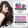 40pcs No Heat Hair Curlers Heatless Spiral Curlers with Styling Hooks 22inch/55cm Magic Hair Rollers No Heat Damage DIY Styling Kit for Women Kids Long Medium Hair