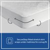Sealy Baby 2-PACK Fitted Toddler Bed and Baby Crib Mattress Pad Cover Protector, Waterproof Crib Mattress Protector, Noiseless, Machine Washable and Dryer Friendly, 52" x 28" - White