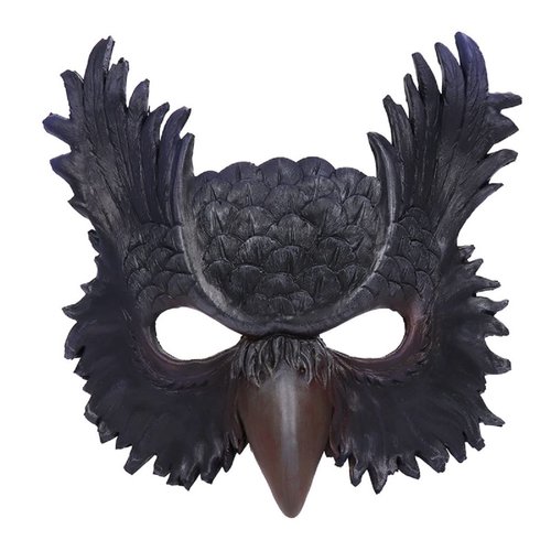 BPNHNA Owl Mask Halloween Masquerade Foam Mask Bird Animal Half Face Mask for Cosplay Costume