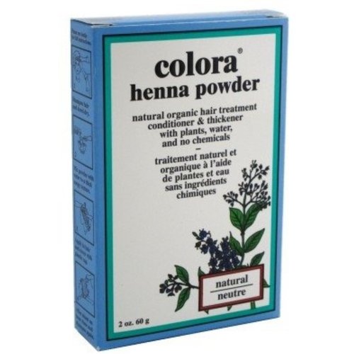 Colora Henna Powder Hair Color Natural, 2 oz (Pack of 10)